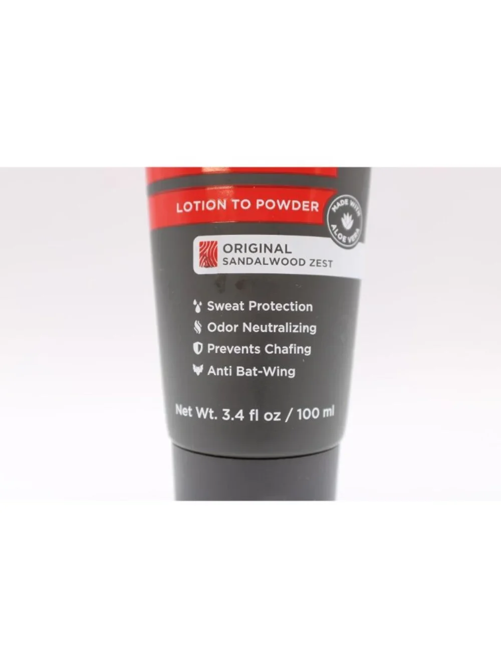 Happy Nuts Chafing Sweat Comfort Cream Lotion-To-Powder Sandalwood Zest 3.4 oz